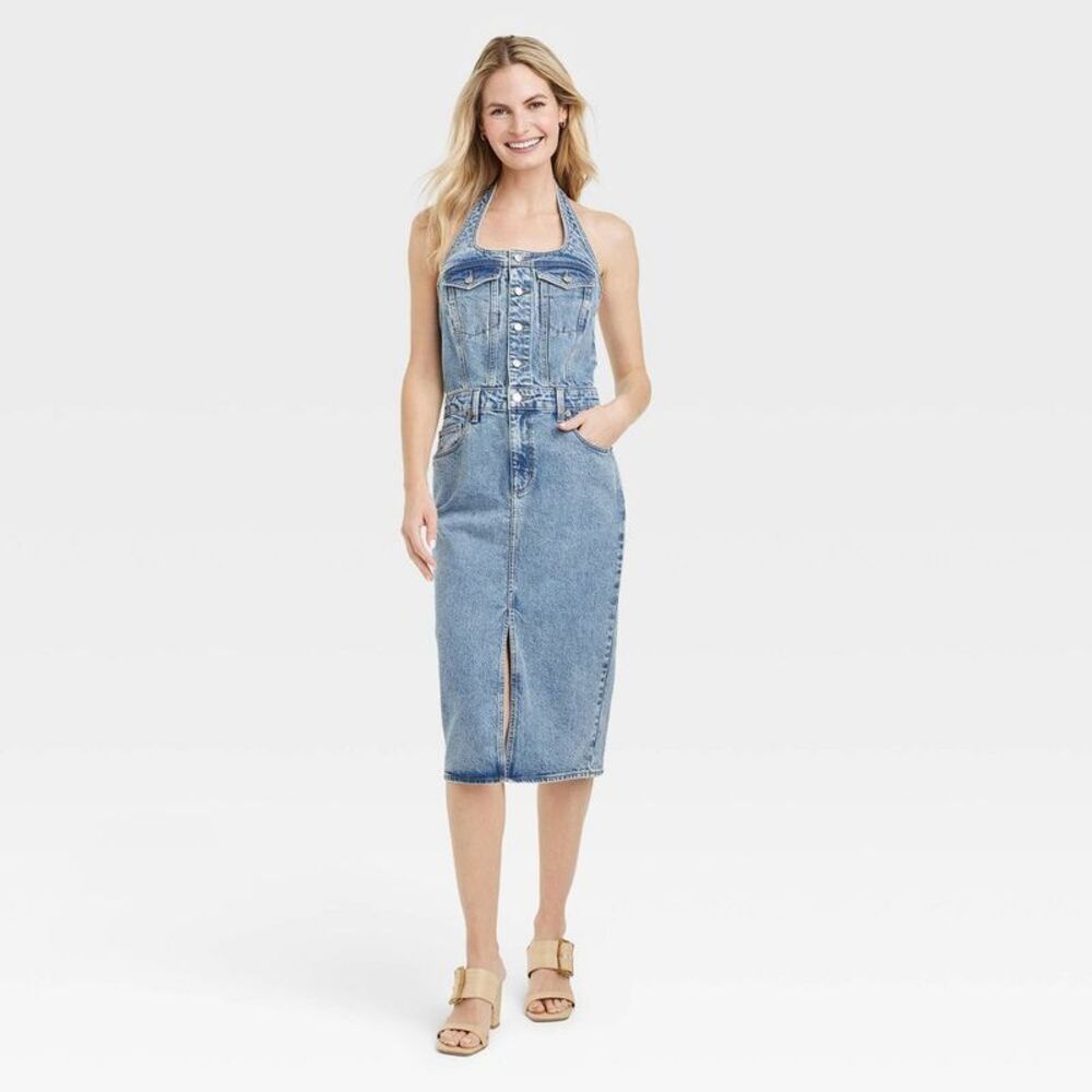 Universal Thread Denim Halter Dress